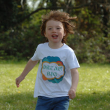 Load image into Gallery viewer, KIDS DREAM BIG RAINBOW WHITE T-SHIRT