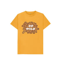 Load image into Gallery viewer, Mustard Kids Go Wild Yellow T-Shirt