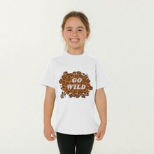 Load image into Gallery viewer, KIDS GO WILD ANIMAL PRINT WHITE T-SHIRT