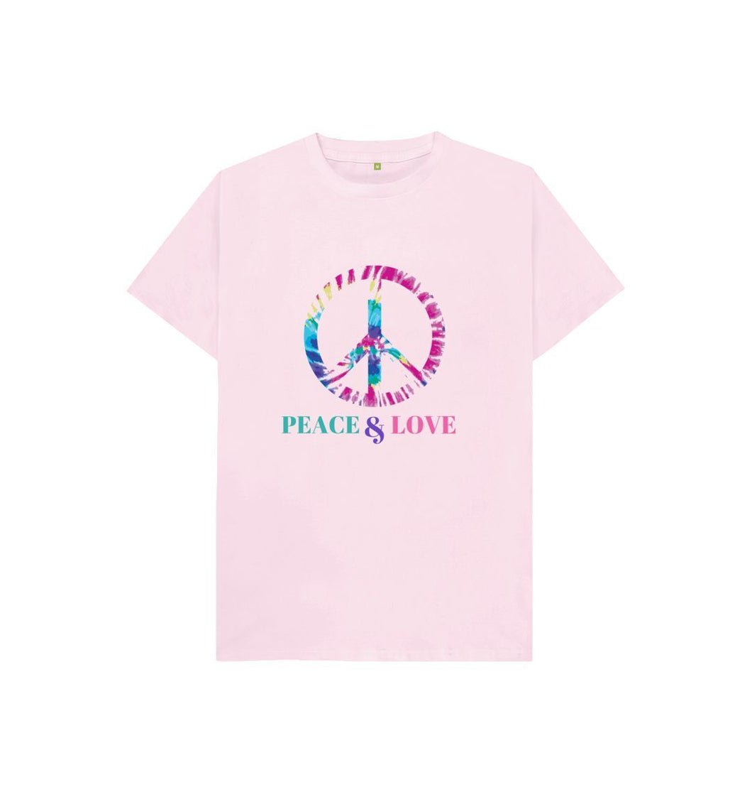 Pink KIDS PEACE & LOVE PINK T-SHIRT
