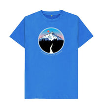 Load image into Gallery viewer, Bright Blue MOUNTAIN UNISEX T-SHIRT
