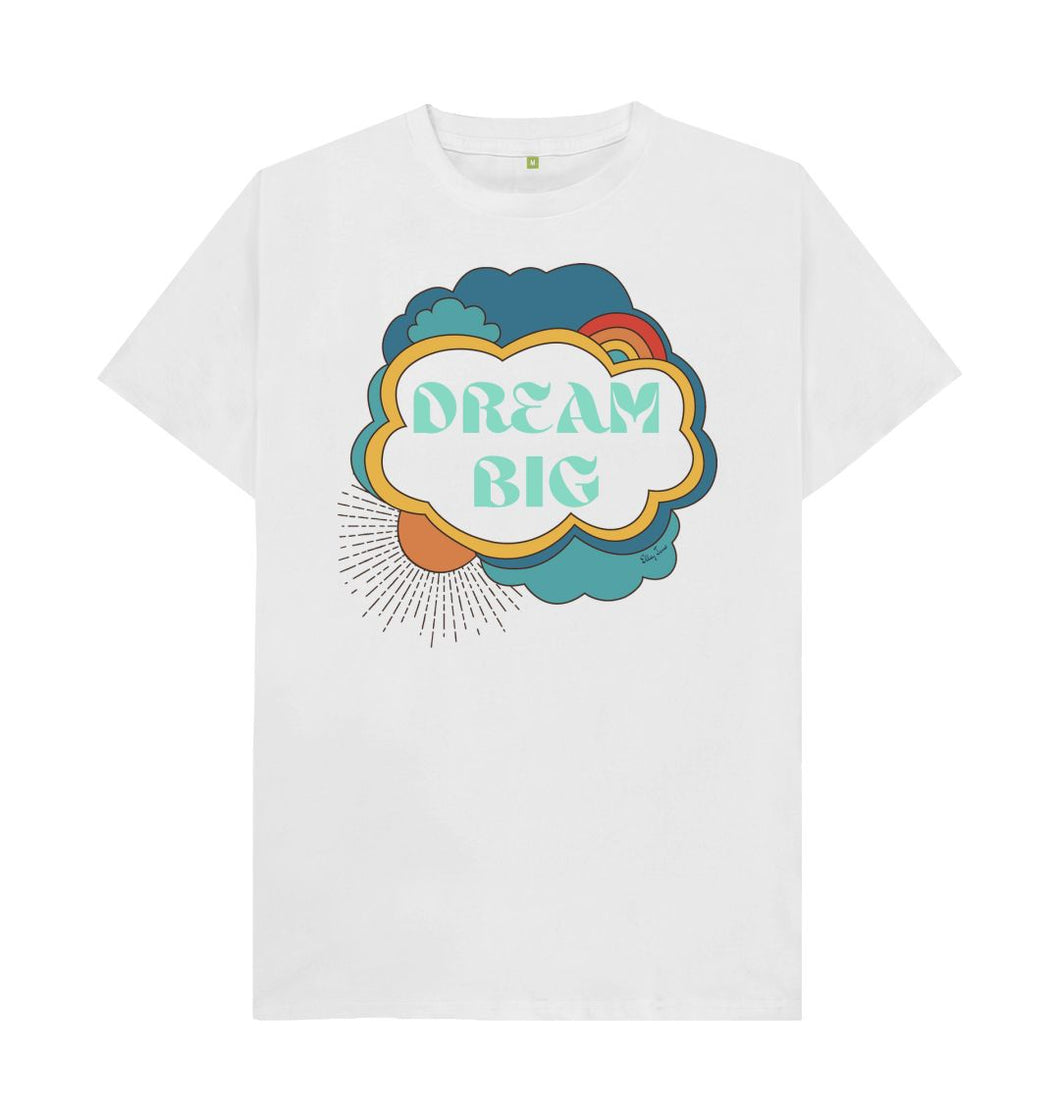 White DREAM BIG RAINBOW T-SHIRT
