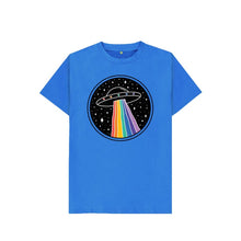 Load image into Gallery viewer, Bright Blue KIDS SPACE RAINBOW BLUE T-SHIRT
