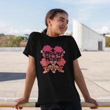 Load image into Gallery viewer, KIDS OMBRE FLOWER POWER BLACK T-SHIRT
