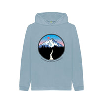 Load image into Gallery viewer, Stone Blue Kids Feel Alive Blue Hoodie
