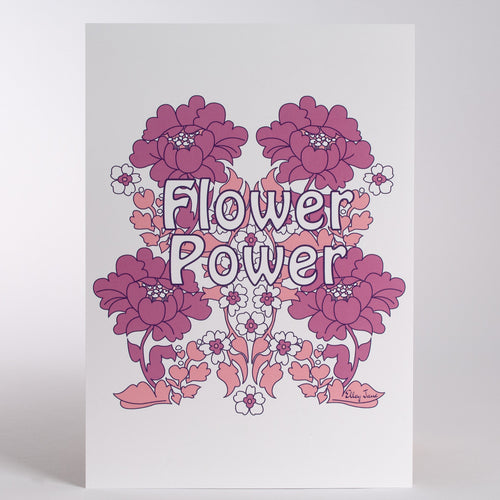 Flower Power A4 Print on recycled paper