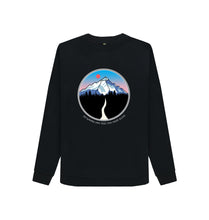 Load image into Gallery viewer, Black Black Feel Alive Sweatshirt
