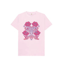 Load image into Gallery viewer, Pink Kids Flower Power Pink T-Shirt

