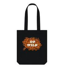 Load image into Gallery viewer, Black Go Wild Black Tote Bag
