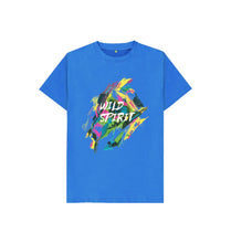 Load image into Gallery viewer, Bright Blue Kids Wild Spirit Blue T-Shirt
