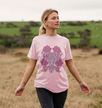 Load image into Gallery viewer, FLOWER POWER PINK UNISEX T-SHIRT
